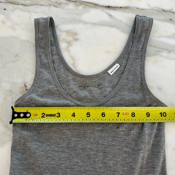 STEPHANIE B GRAY PIMA COTTON TANK TOP SIZE S NWOTS! - Picture 8 of 13
